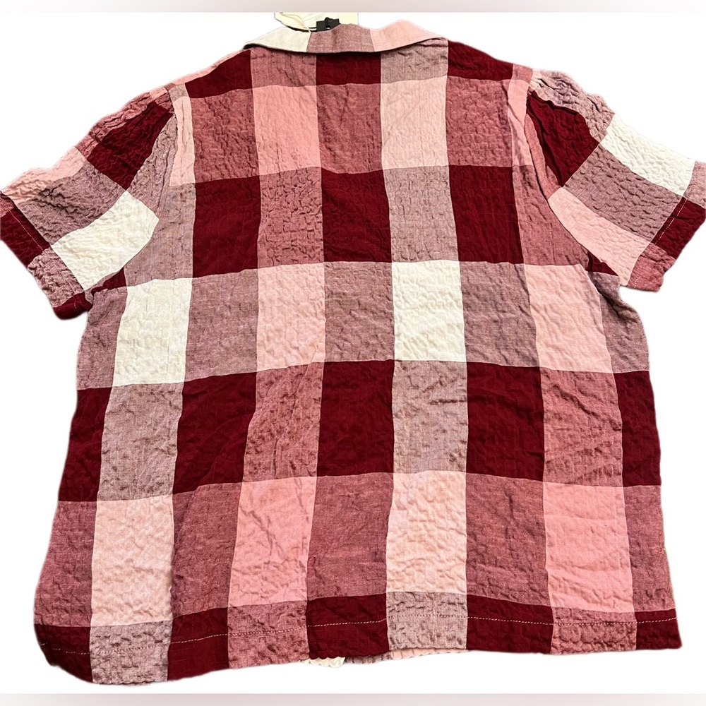 Ladies short sleeve button down shirt - Picture 5 of 6